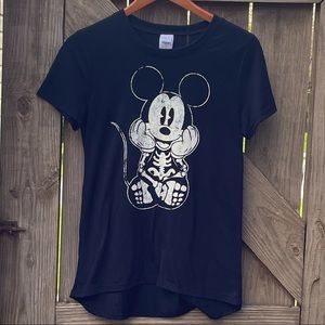 Disney Mickey Mouse Halloween skeleton t-shirt